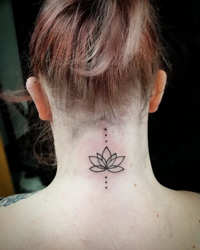 Fierce Animal Jaw Neck Tattoo