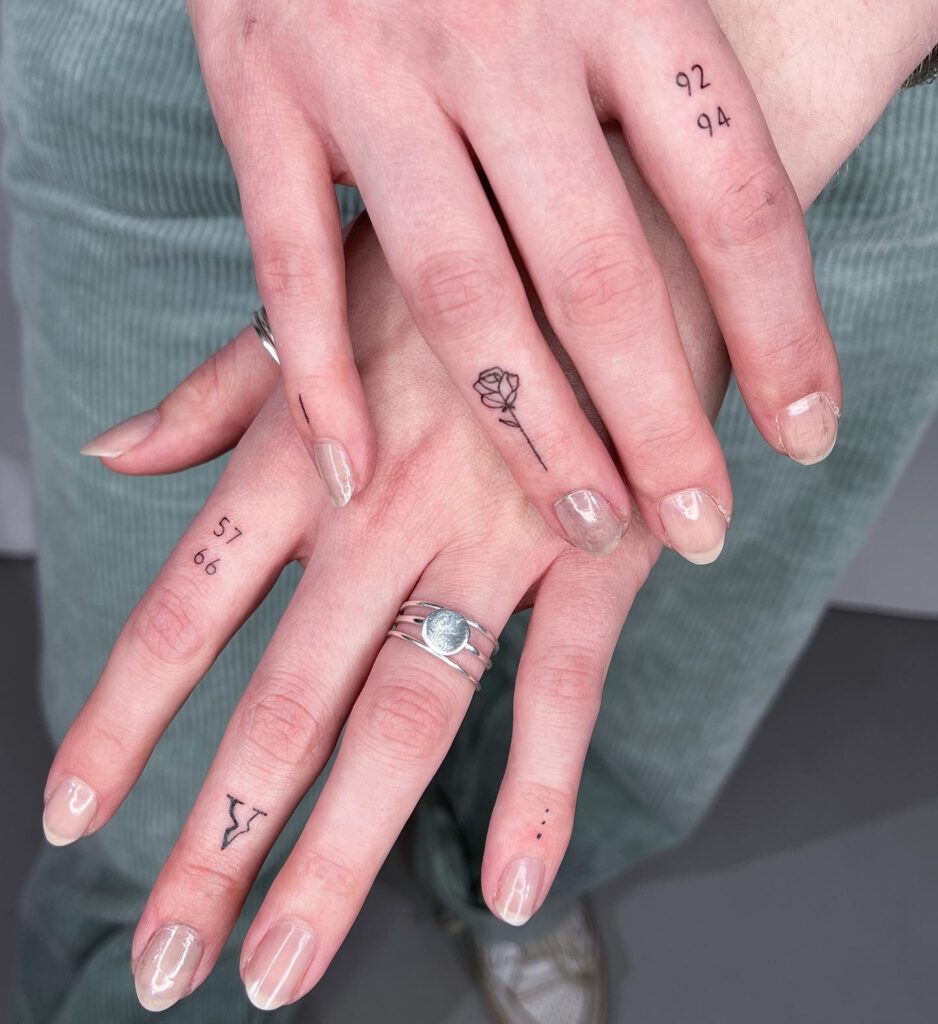 Minimal Rose Finger Tattoo rose tattoos for women tattoo