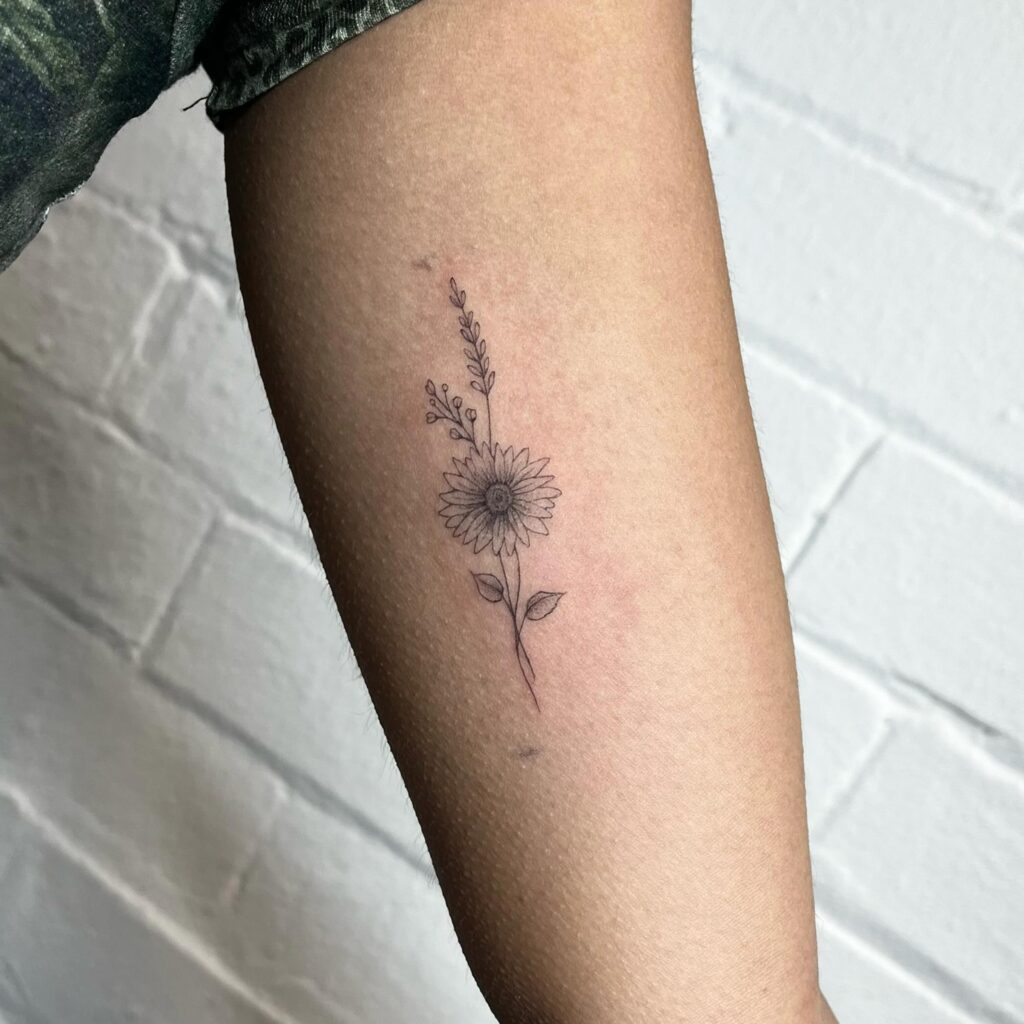 Minimalist April Birth Flower Tattoo april birth flower tattoo ideas tattoo