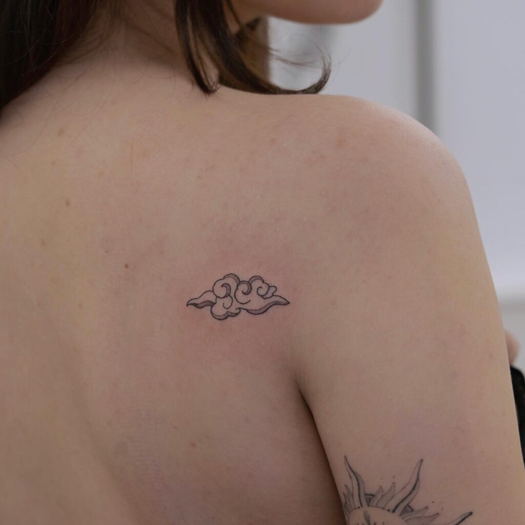 Lush Nasturtium Shoulder Tattoo