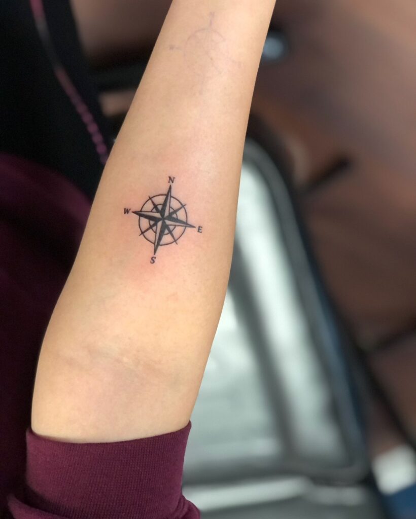 Minimalist Compass Tattoo timeless compass tattoo designs tattoo