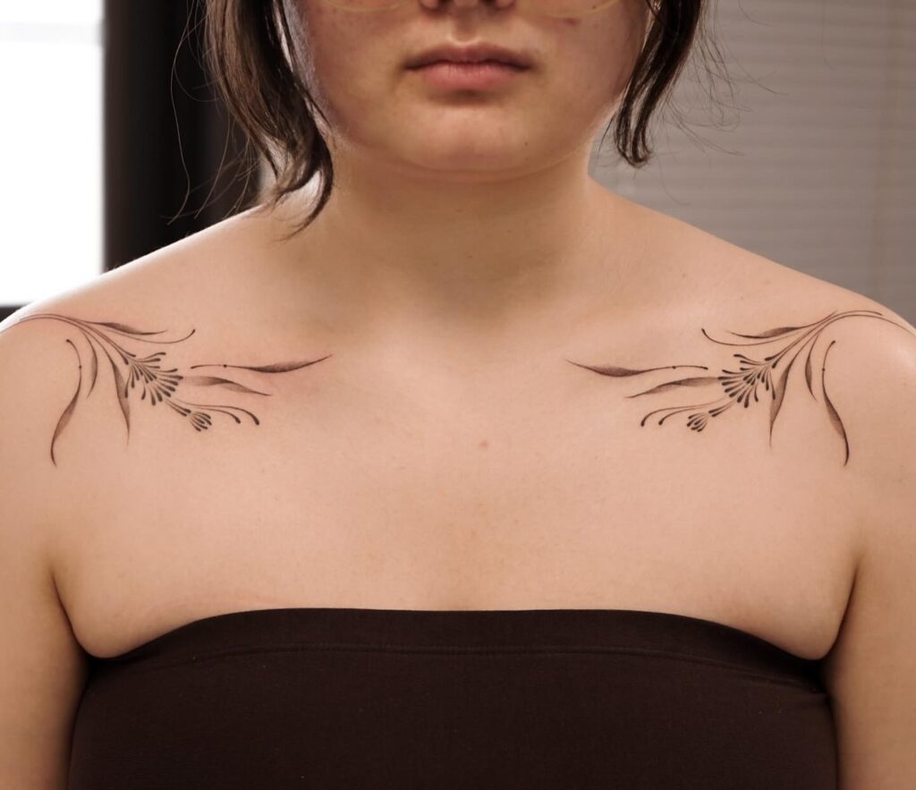 This Too Shall Pass Collarbone Tattoo