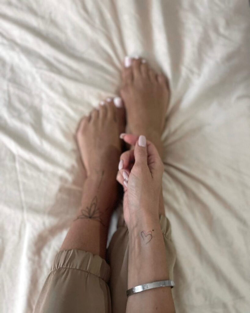 Tiny Heart Behind the Ear Tattoo small heart tattoo ideas tattoo