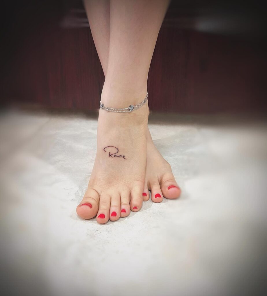 Sun And Moon Dual Foot Tattoo