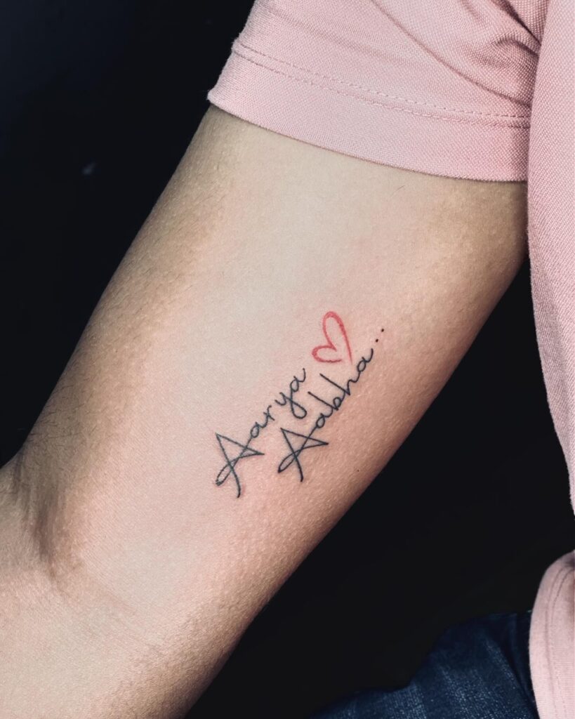 Kids Names Tattoo