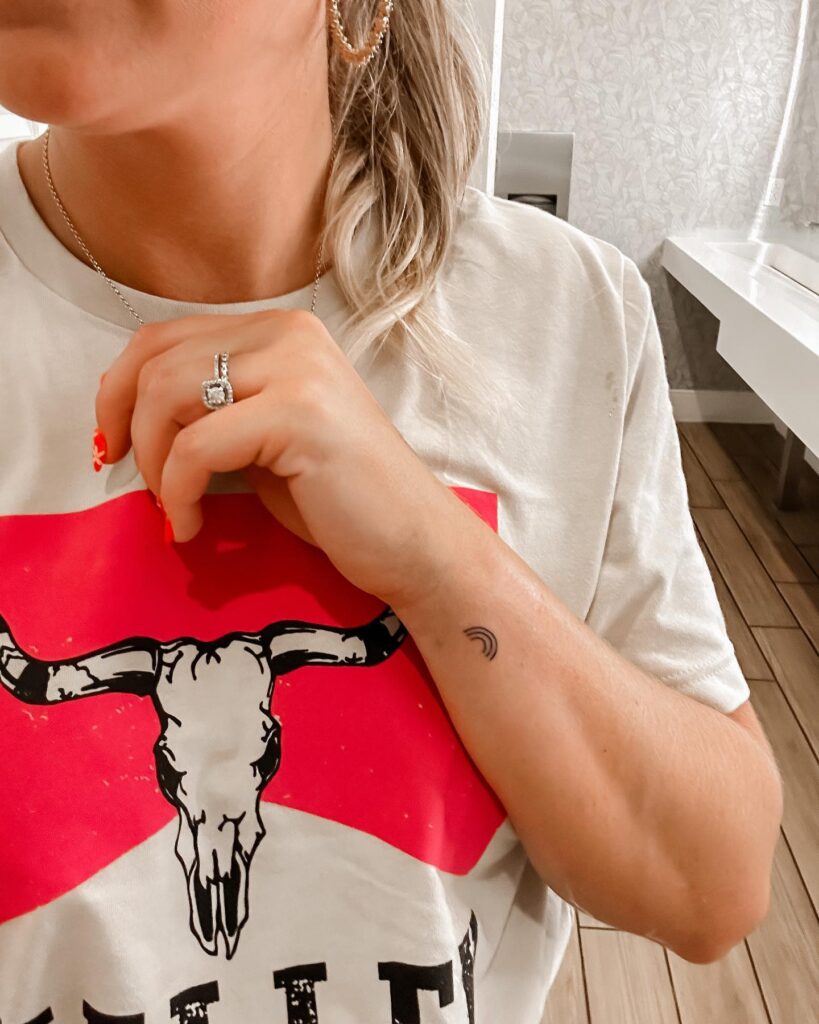 Miscarriage Heart With Watercolor Background Tattoo