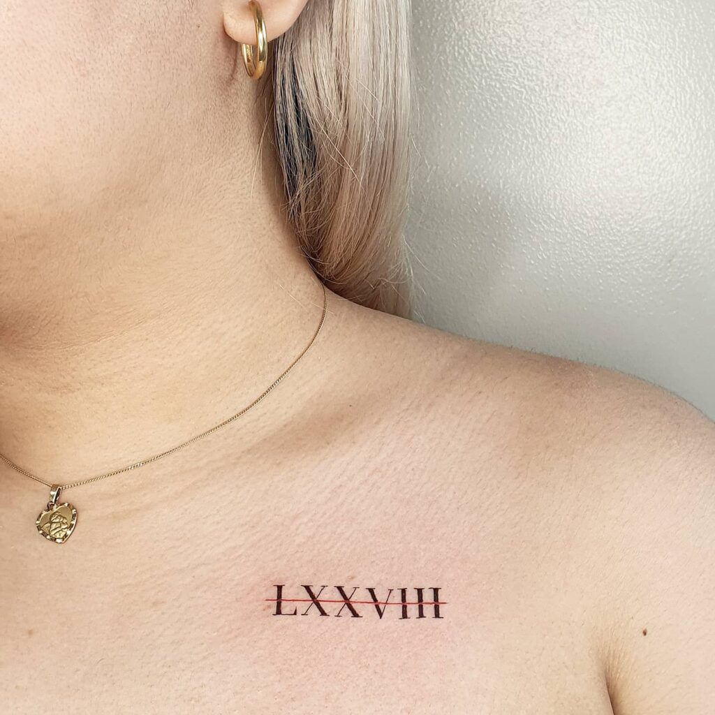 Bold Roman Numeral Forearm Tattoo roman numerals tattoos tattoo