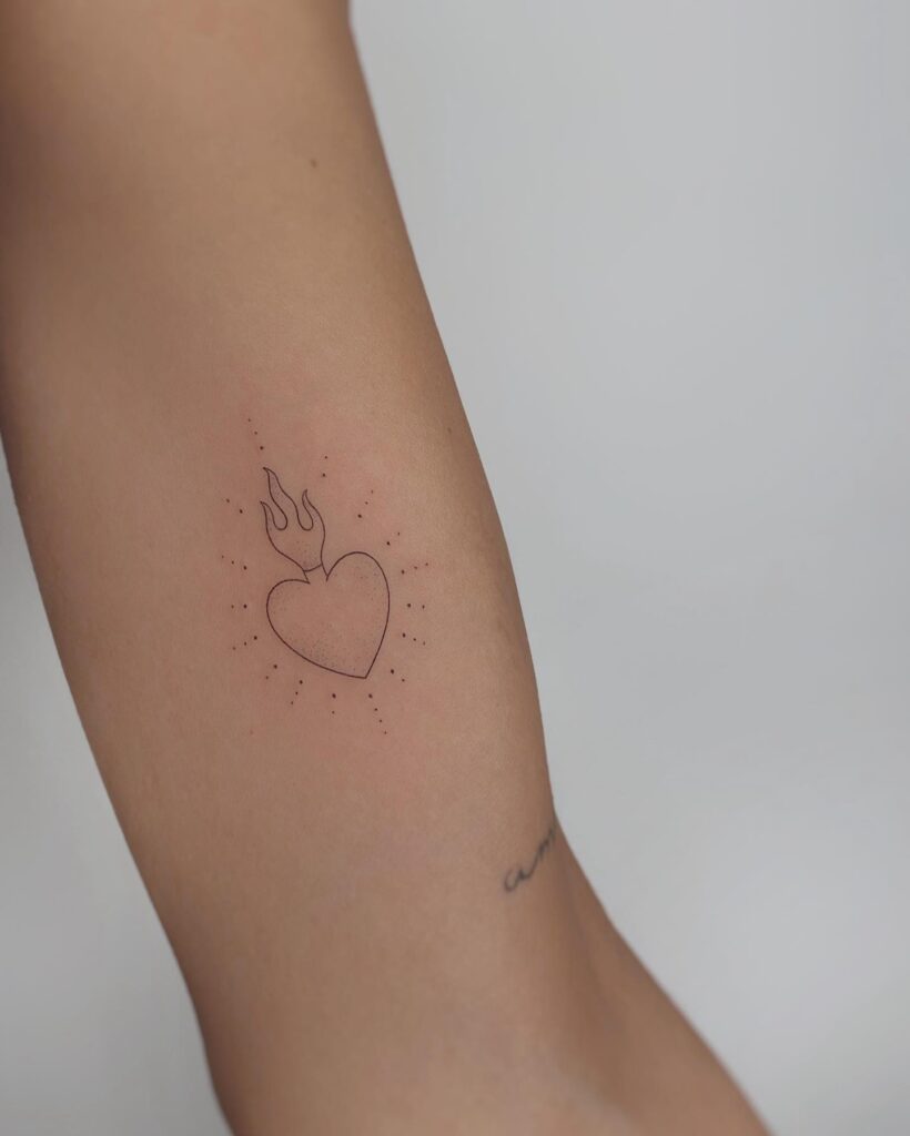 Neo-Traditional Sacred Heart with Eye Tattoo on Hand sacred heart tattoo ideas tattoo