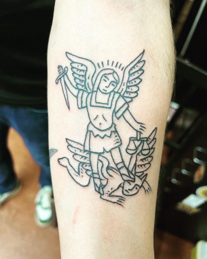 Cherubs Embrace Tattoo christian tattoos tattoo