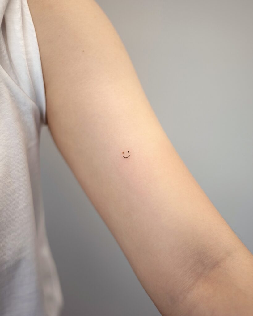 Minimalist Smiley Face Tattoo little tattoos for women with meaning tattoo