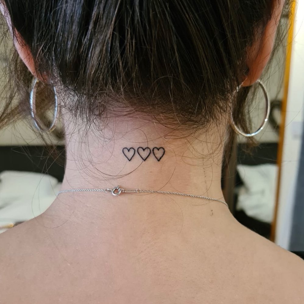 Blooming Peony Neck Tattoo With Dotwork Accents