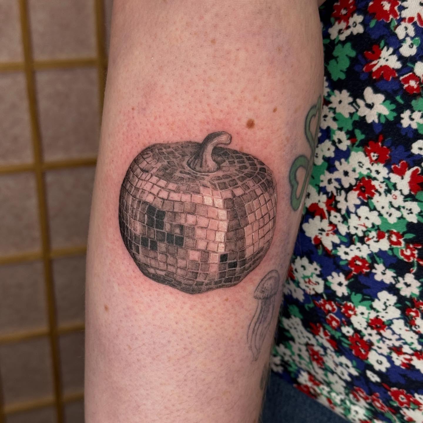 Anglerfish With Fishnet Legs Tattoo