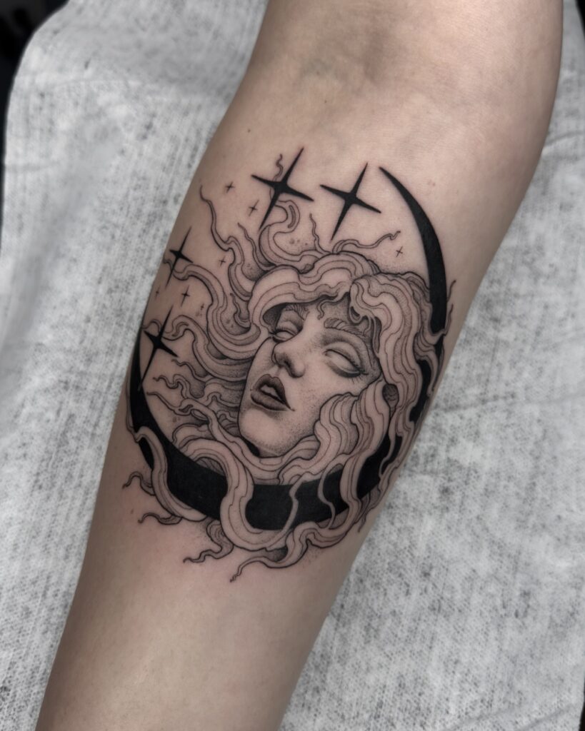 Moon Goddess Tattoo moon tattoos tattoo