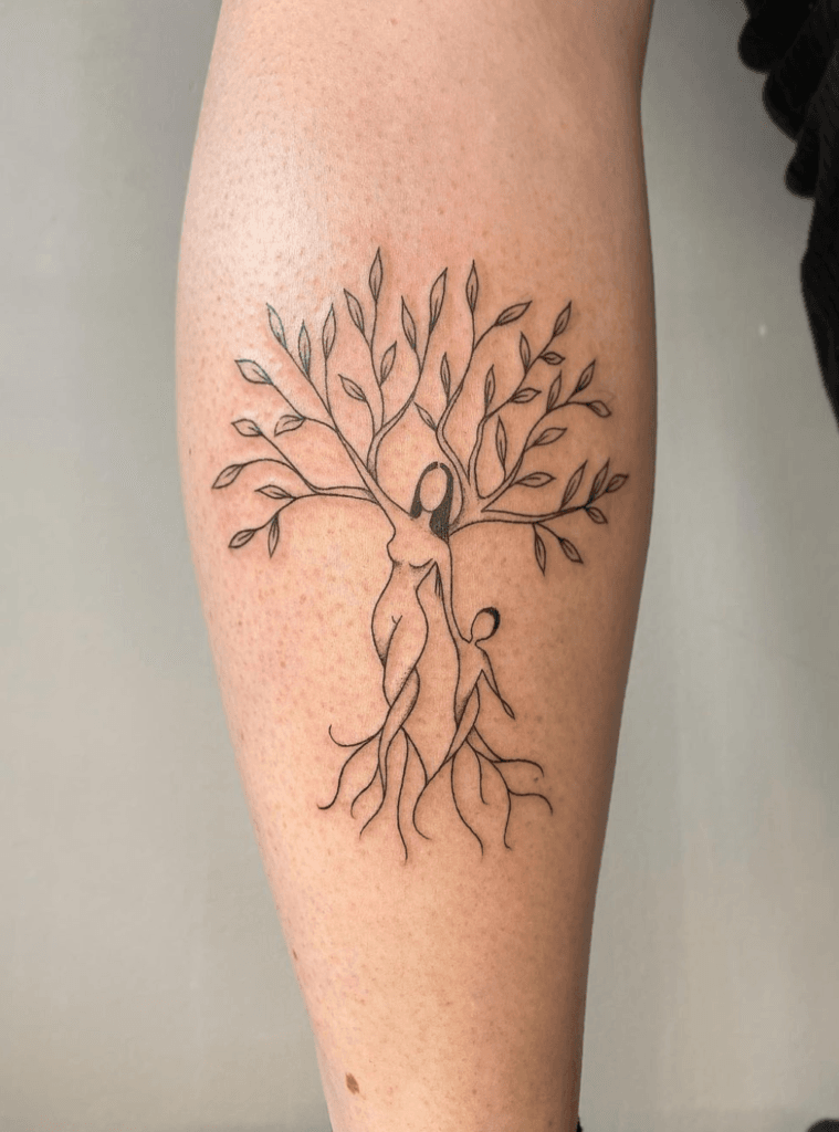 Mother-Son Tree of Life Piece mom and son tattoo ideas tattoo