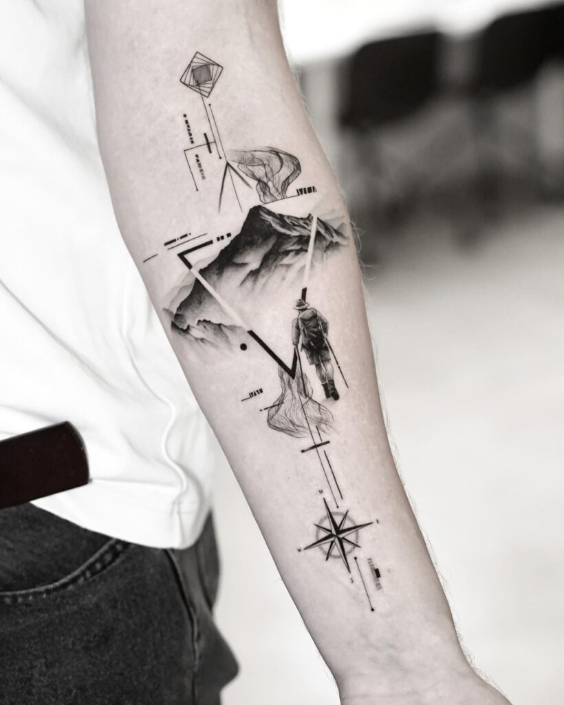 Mountain Adventure Tattoo mountain tattoos tattoo