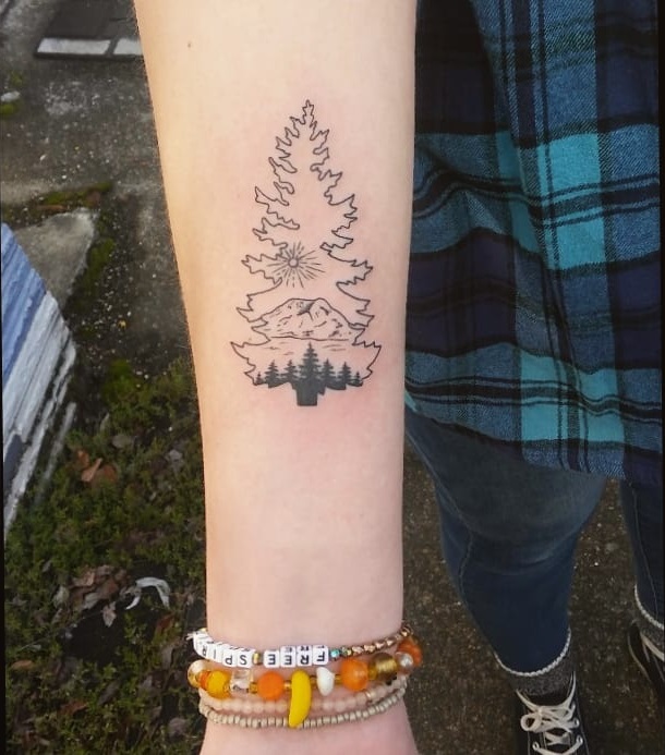 Cosmic Raccoon Tattoo earthy tattoo ideas tattoo