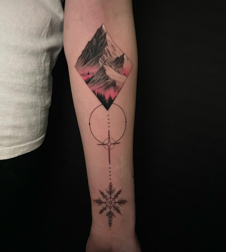 Mountain Diamond Tattoo mountain tattoos tattoo