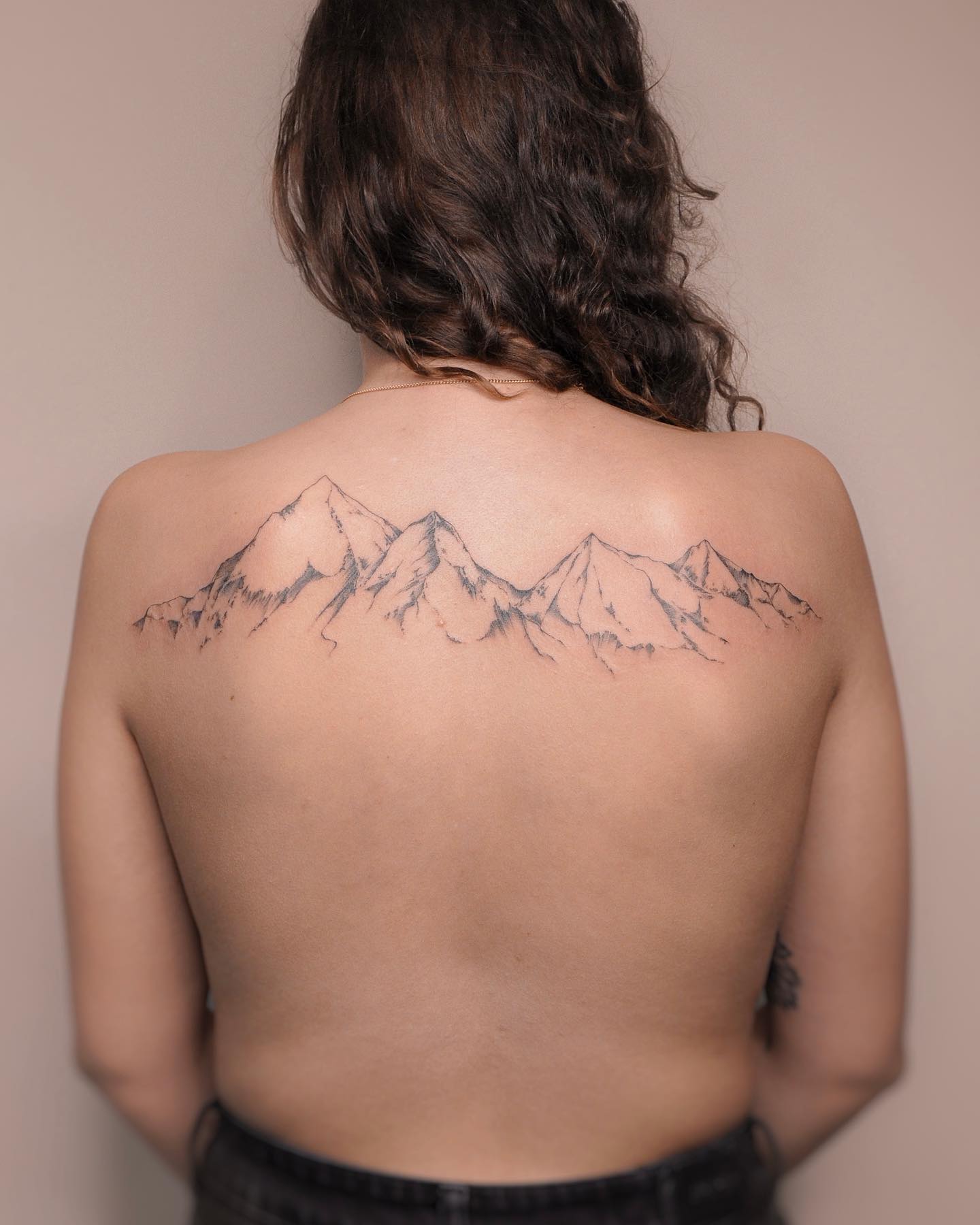 Mountain Range Back Tattoo mountain tattoos ideas tattoo