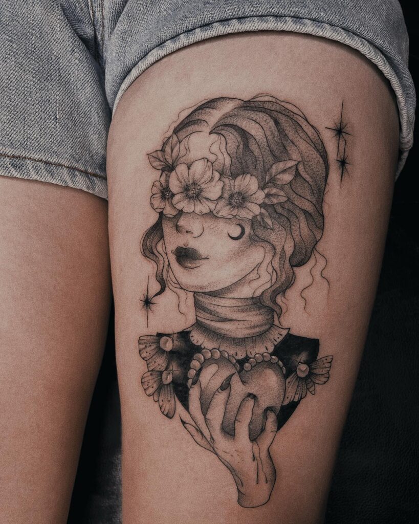 Duality of Meditation Tattoo mystical tattoos tattoo