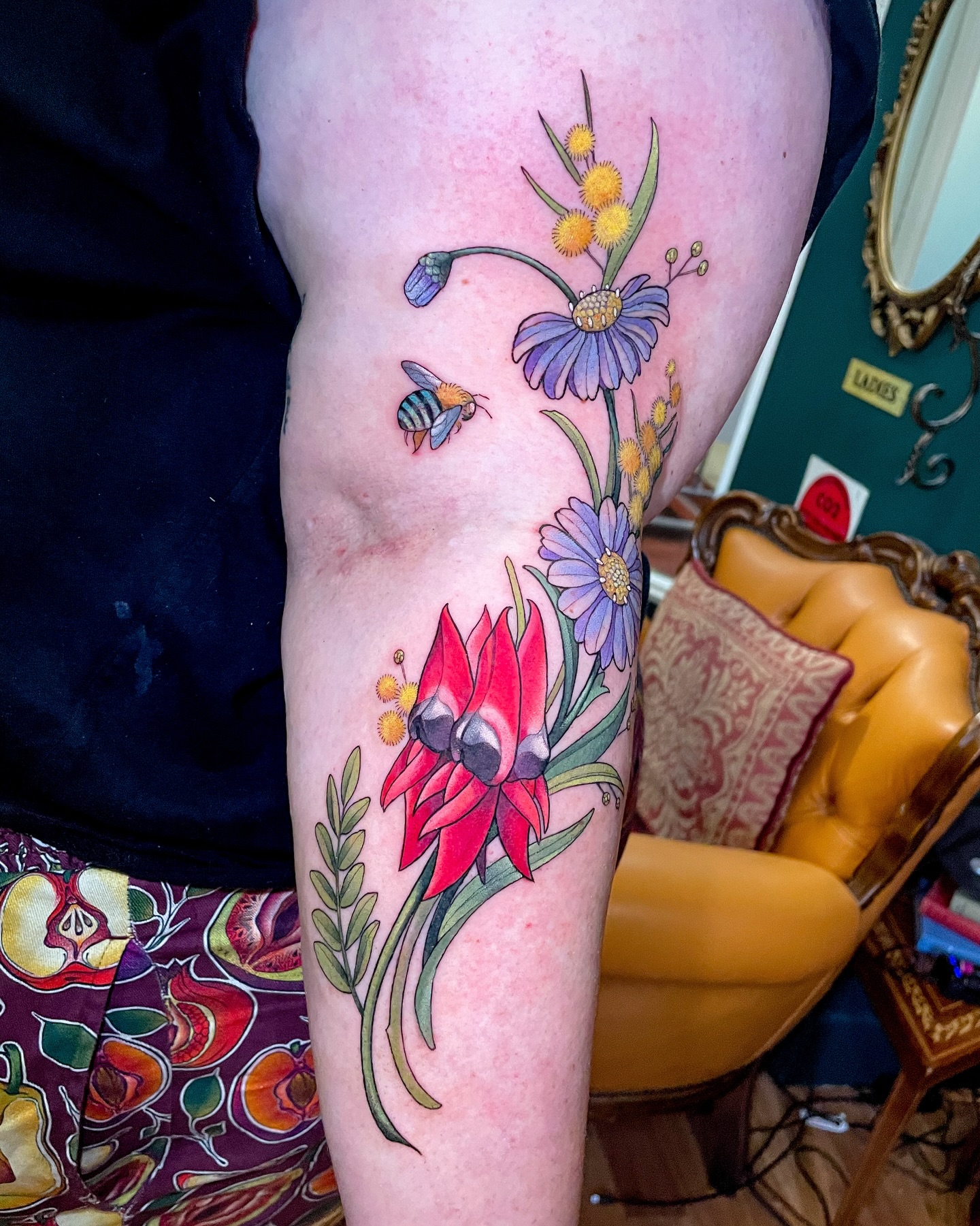 Fine Line Birth Flower Bouquet Tattoo daisy tattoo ideas tattoo