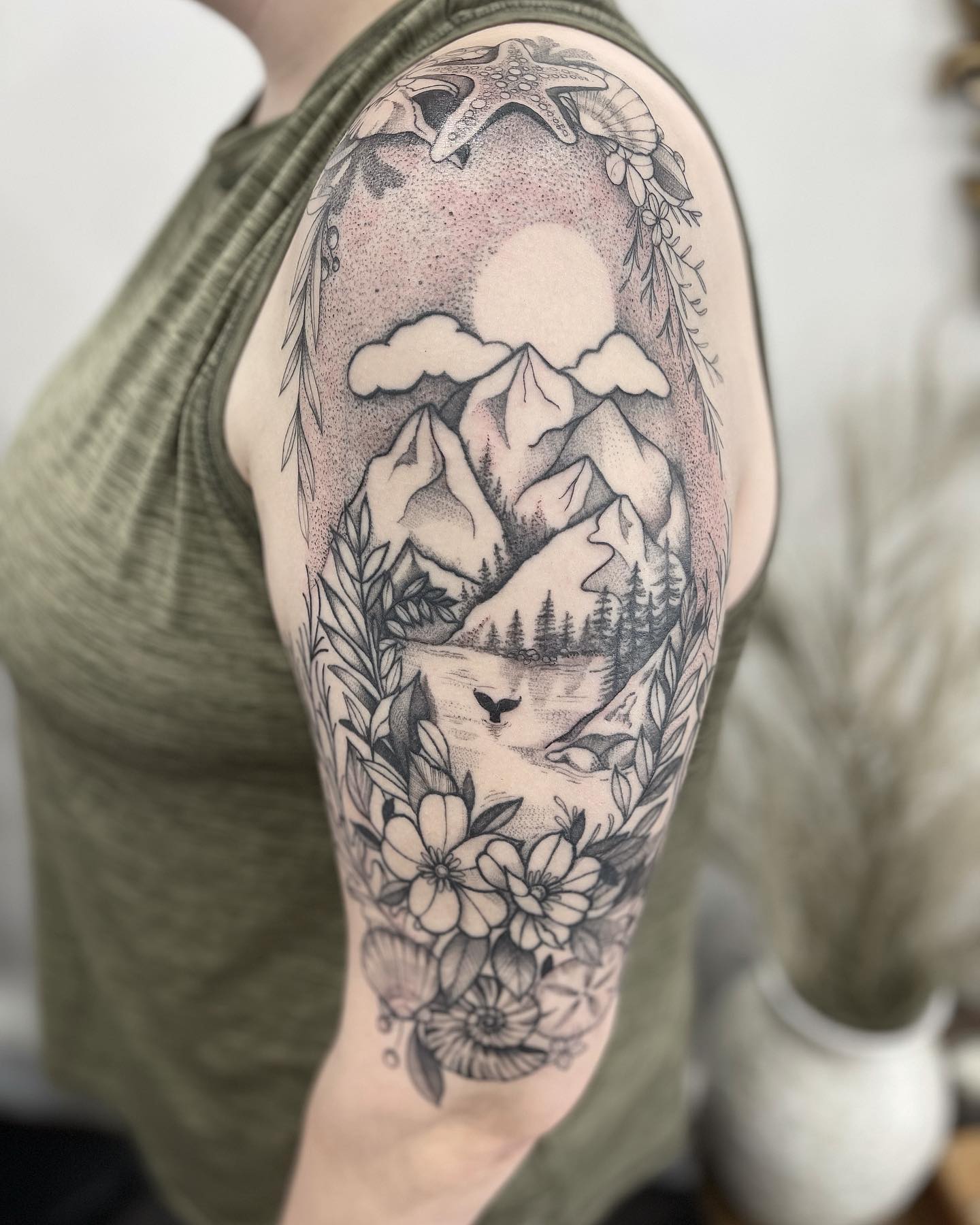 Nature Landscape Half Sleeve Tattoo nature tattoos for women tattoo