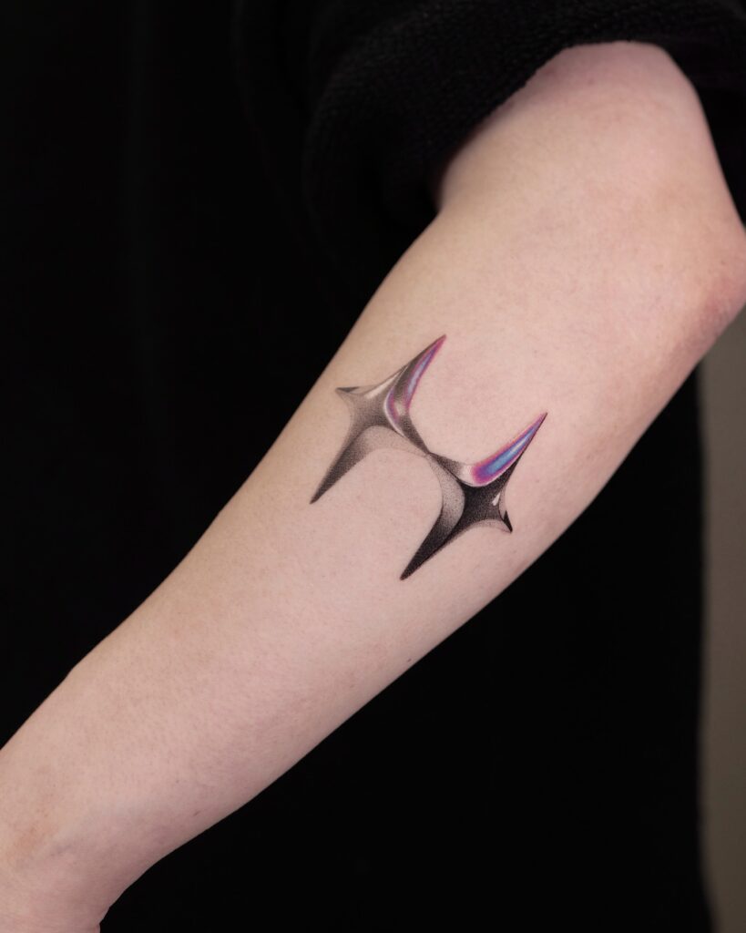 Minimalist Star Cluster Tattoo
