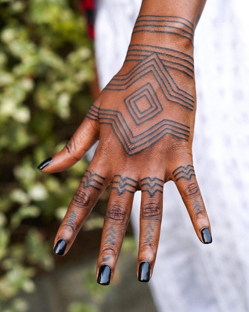 Surreal Cosmic Drama Tattoo