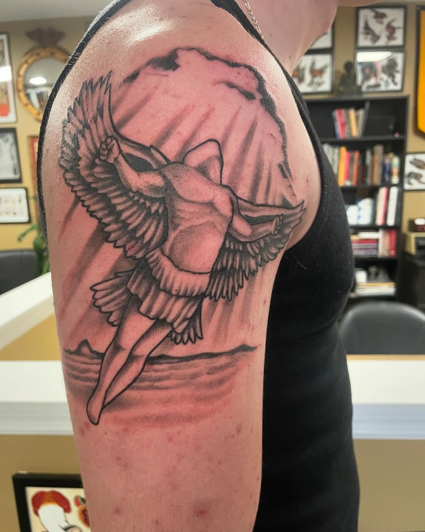 Sunlit Fall Icarus Tattoo