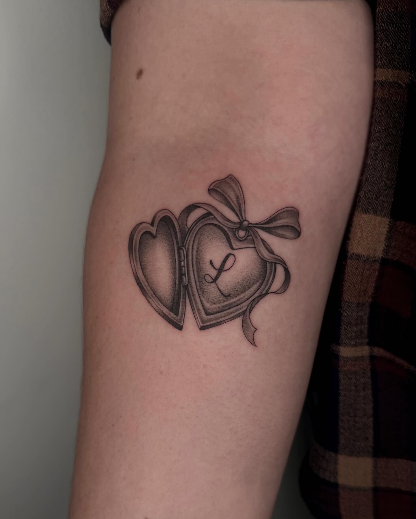 Lucky Heart Locket Tattoo