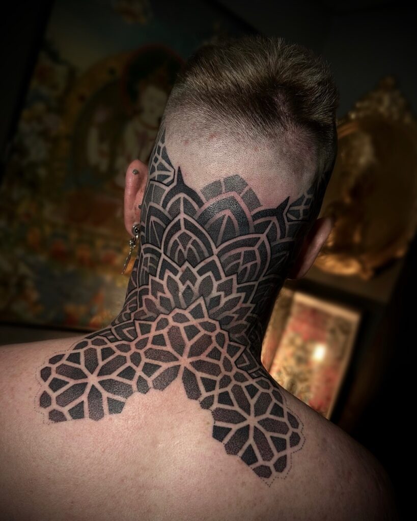 Unstoppable Word Neck Tattoo