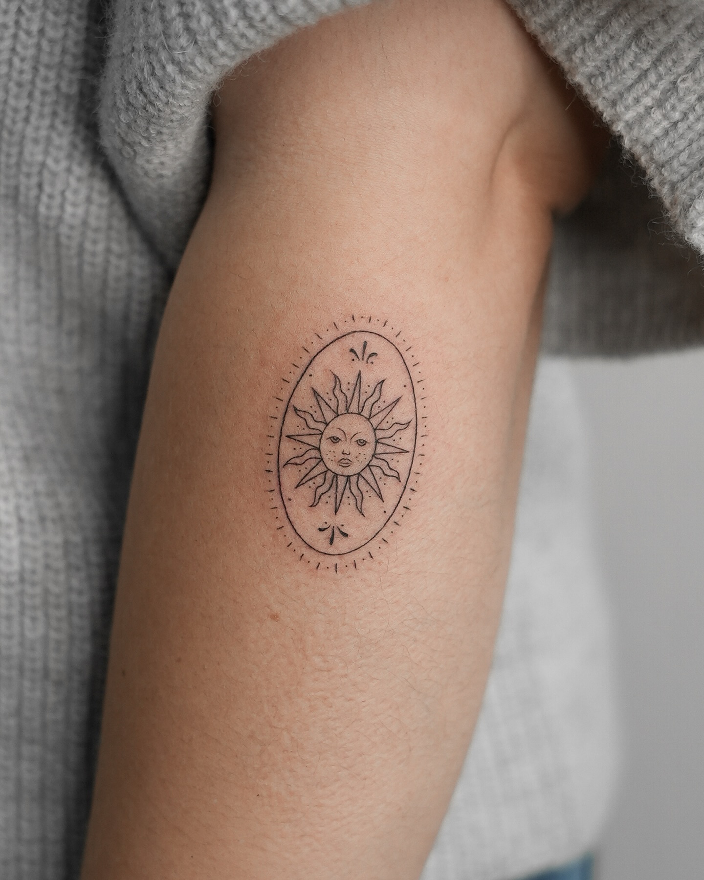 Abstract Sun Rays Tattoo sun tattoos ideas tattoo