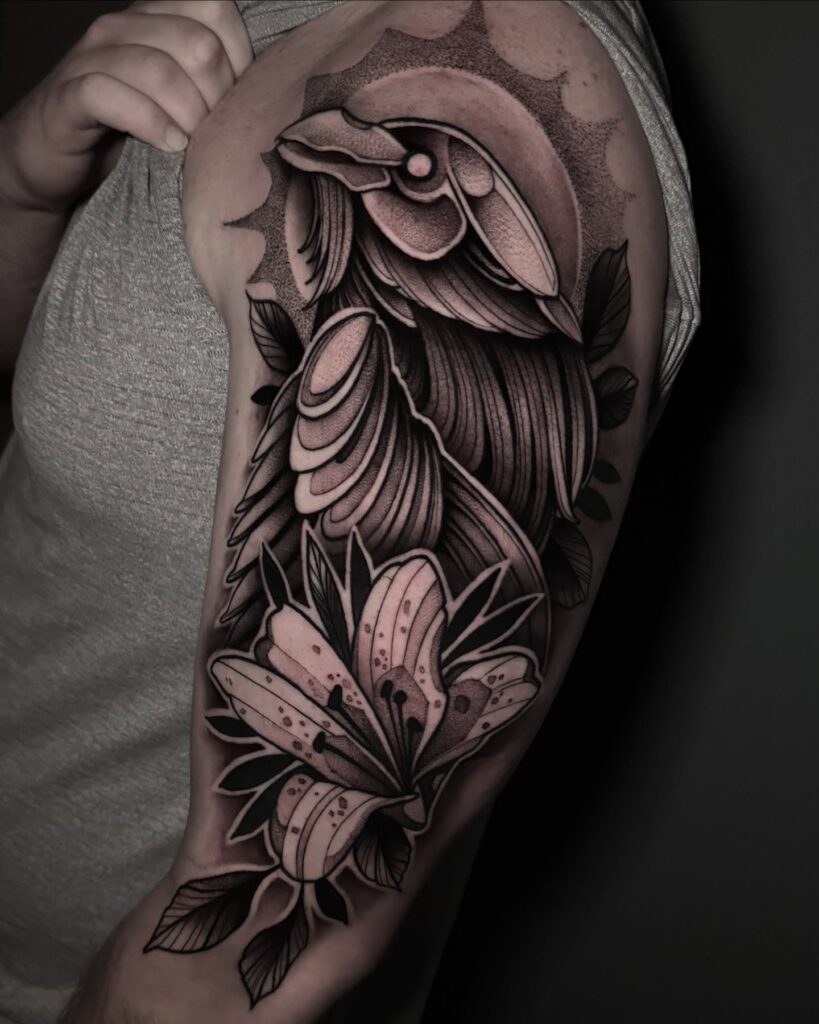 Plague Doctor Raven Tattoo