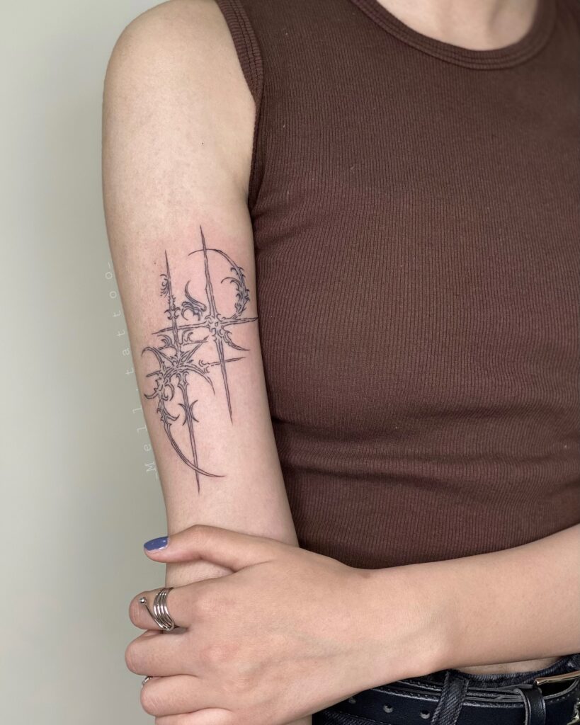 Minimalist Wrist Star Cluster Tattoo