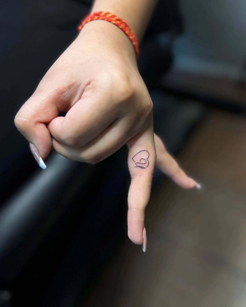 Star And Leaf Finger Tattoos