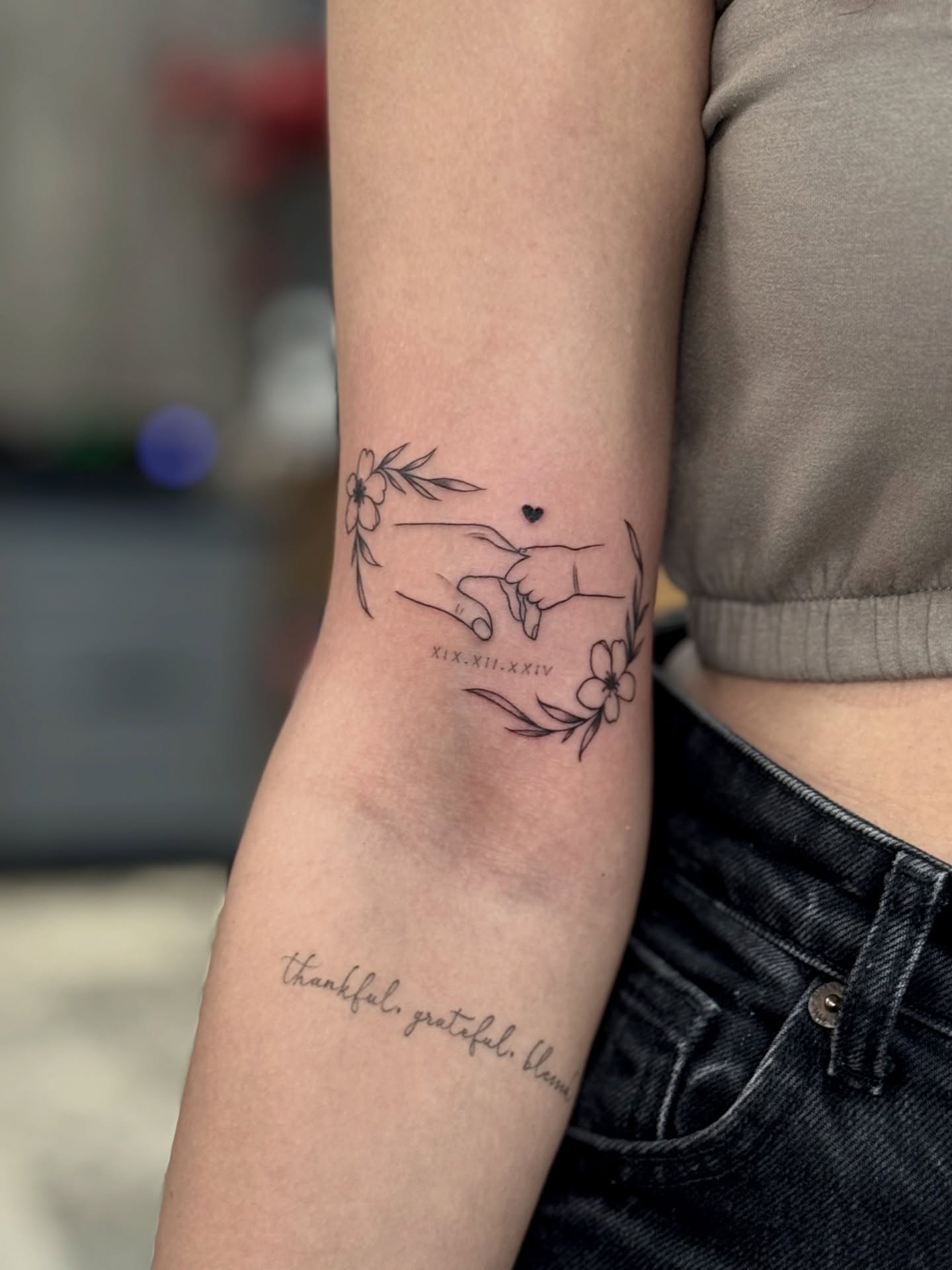Parent and Child Hand Family Tattoo family tattoos tattoo