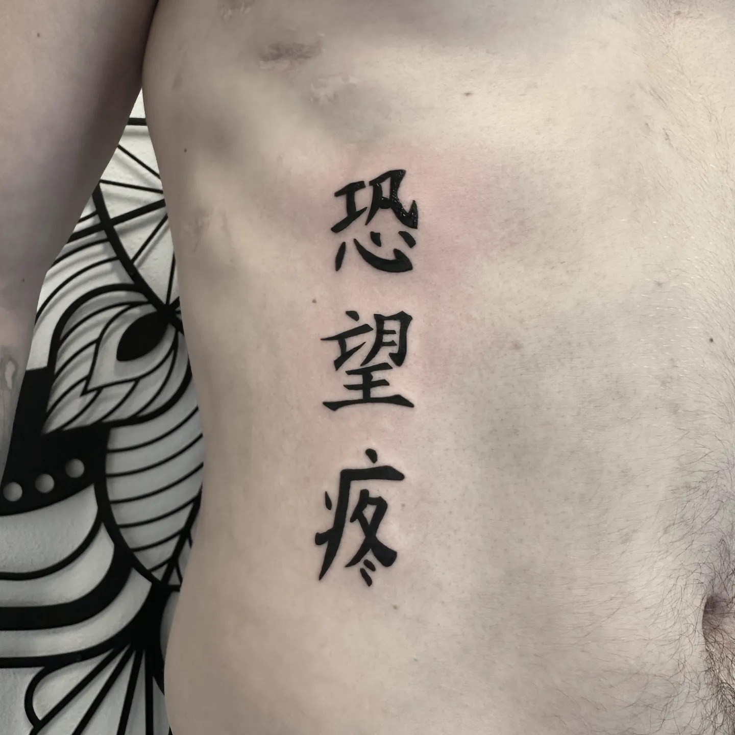Patience Chinese Character Rib Tattoo chinese symbols tattoos tattoo