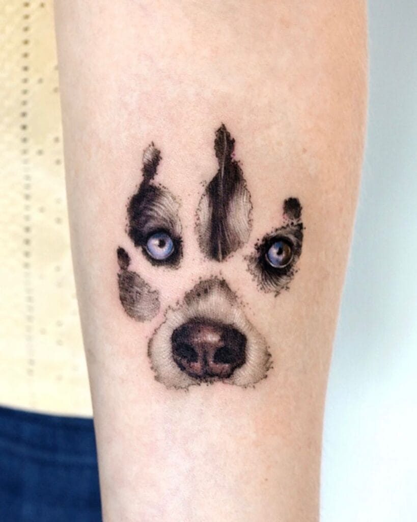 Paw Print Portraits pet memorial tattoos tattoo