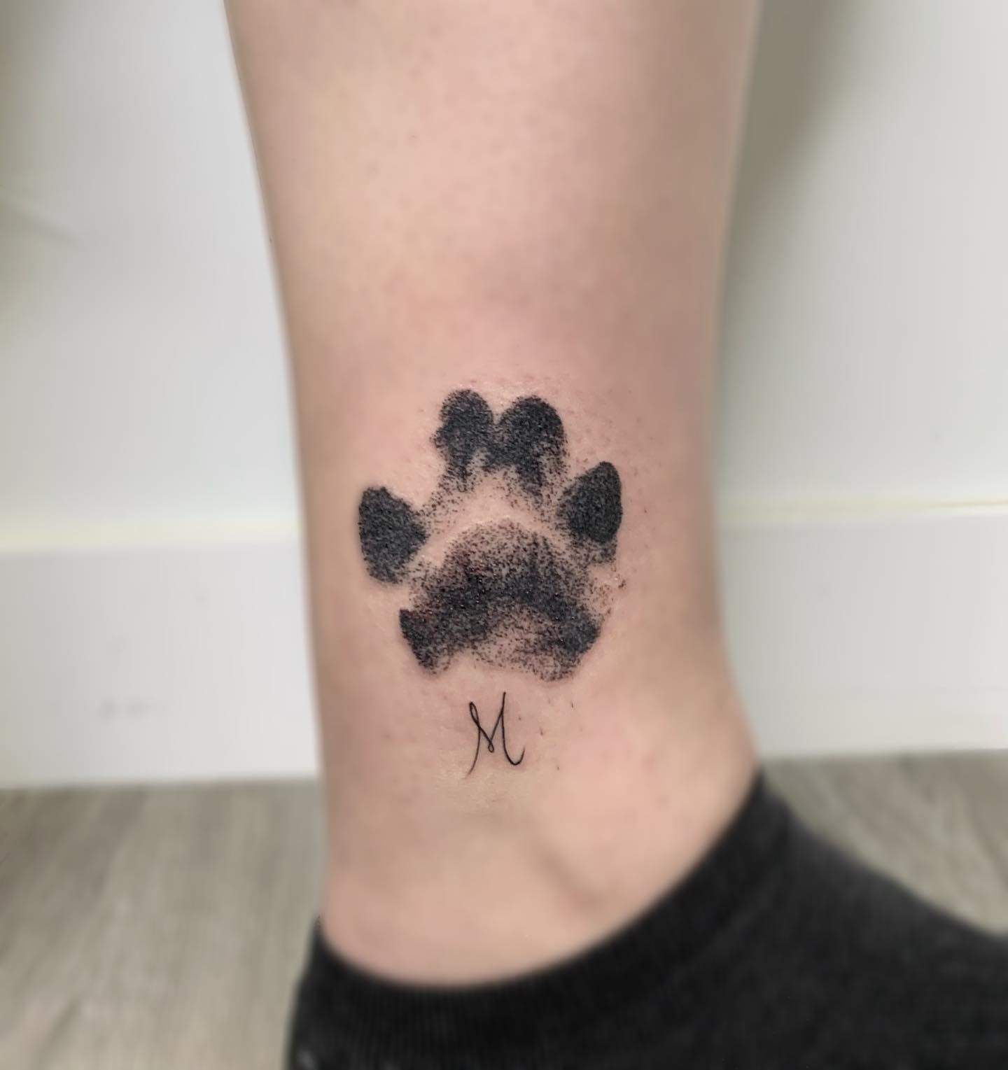 Heart Accent Pawprint Tattoo pawprint tattoo ideas tattoo