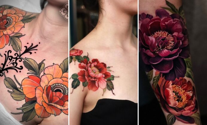 Peony Tattoo Ideas 30 Lush Botanical Pieces That Flow Naturally Across Skin
