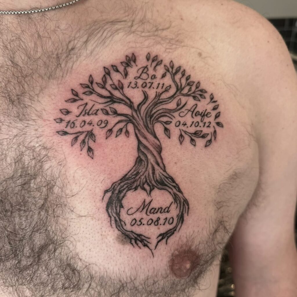 Personalized Family Tree Tattoo family tree tattoos tattoo