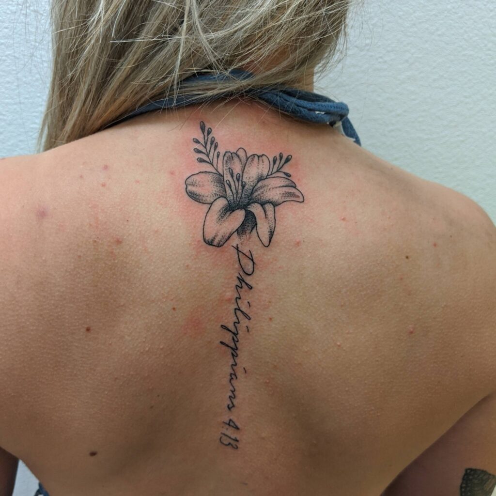 Psalm 27 Forearm Tattoo