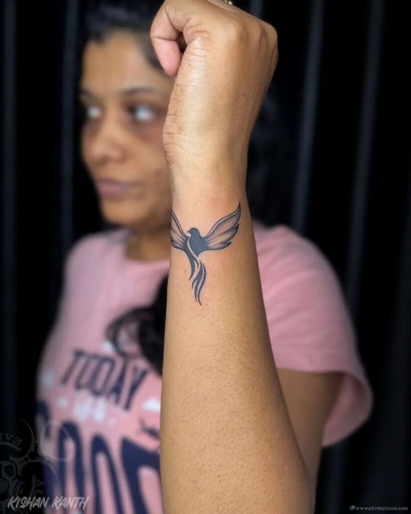 Floral Mandala Wrist Tattoo