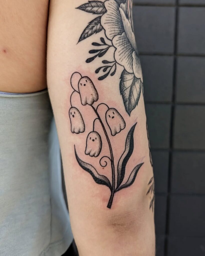 Playful Ghost Lily of the Valley Tattoo may birth flower tattoos tattoo