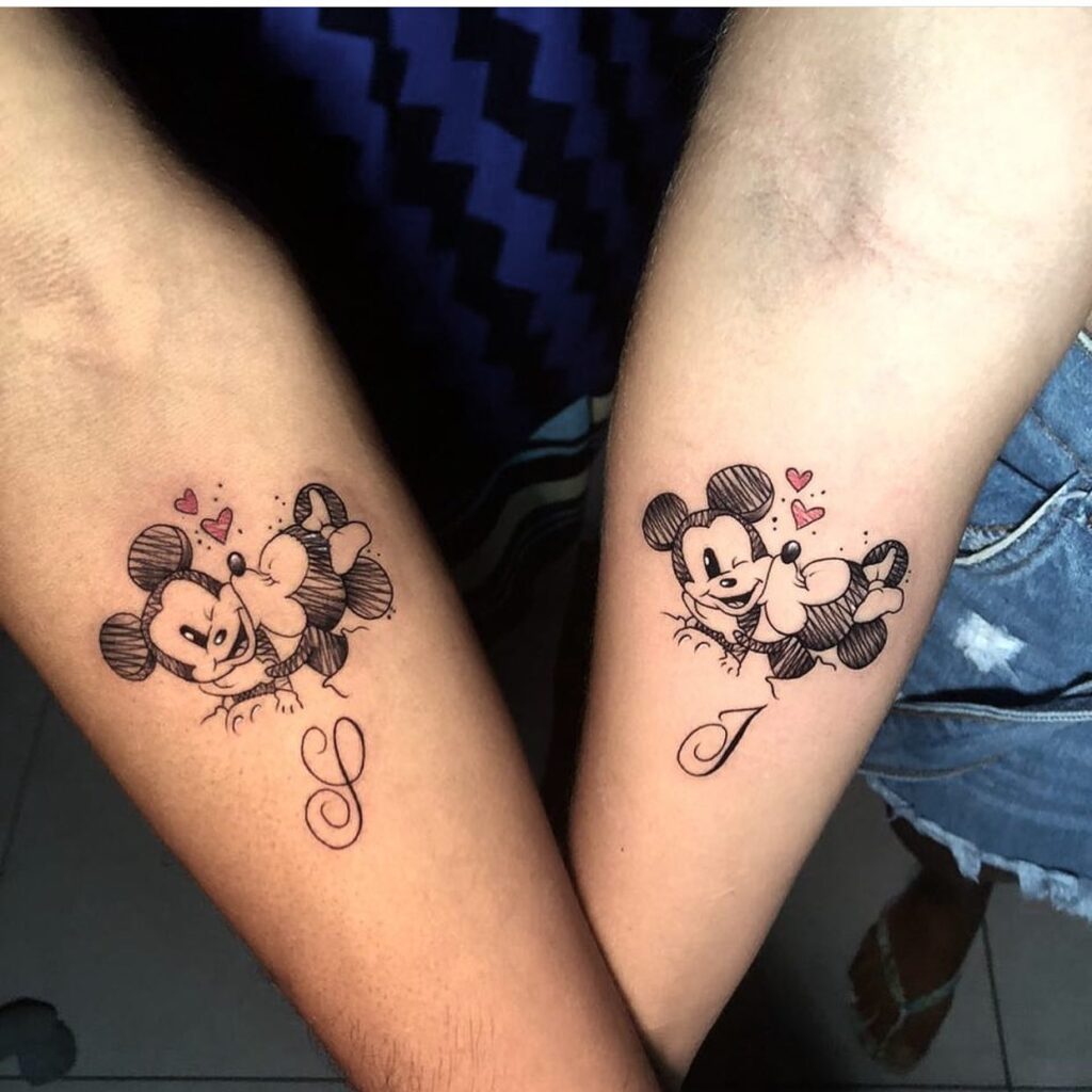 Playful Pair sisters tattoos tattoo