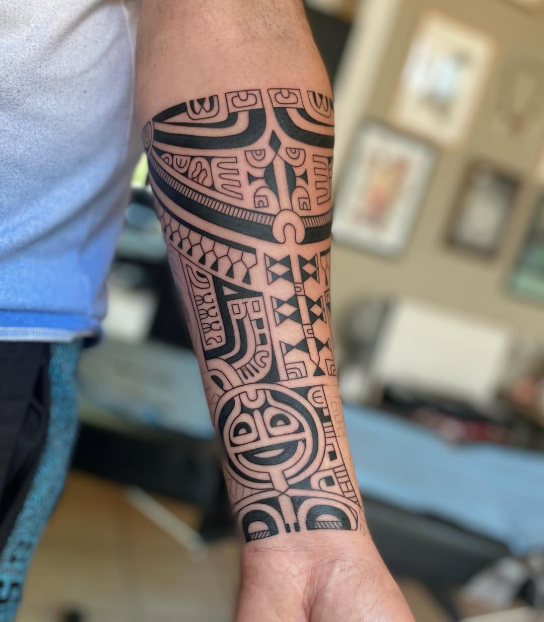 Ancestral Polynesian Forearm Tattoo