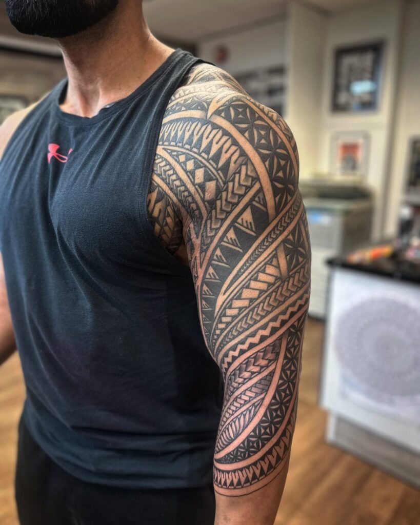 Filipino Tribal Sleeve Tattoo