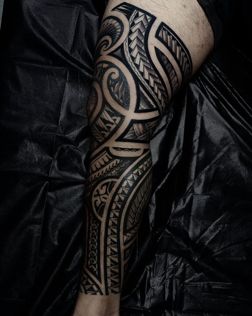Traditional Polynesian Back Tattoo