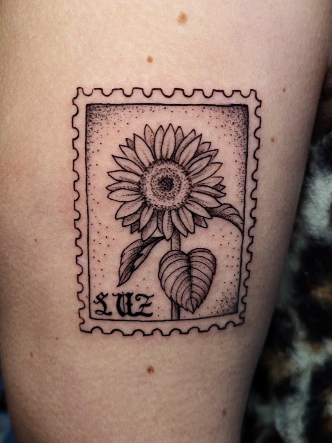 Postage Stamp Sunflower Tattoo small sunflower tattoos ideas tattoo