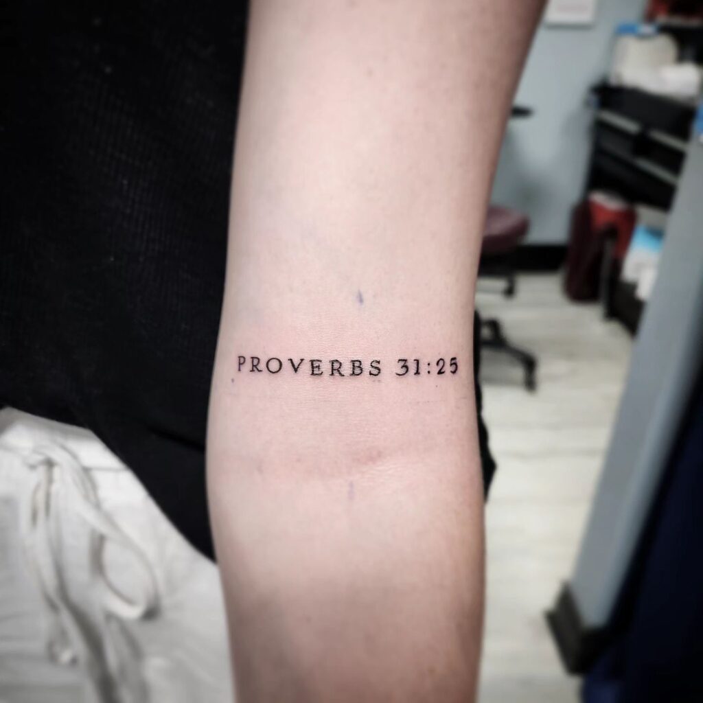Philippians 23 Forearm Tattoo