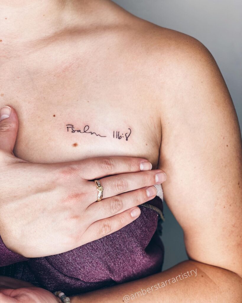Proverbs 35-6 Thigh Tattoo